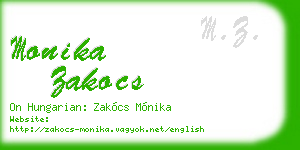 monika zakocs business card